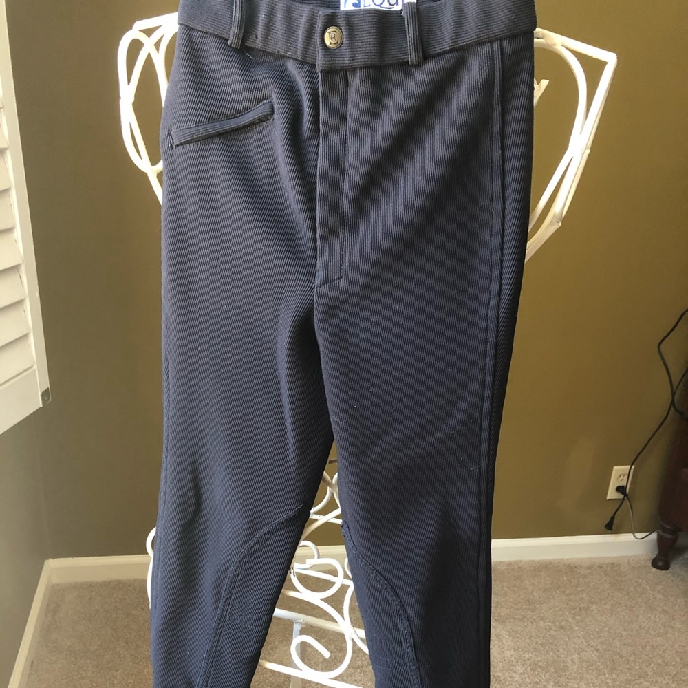 Girls black horse riding pants
